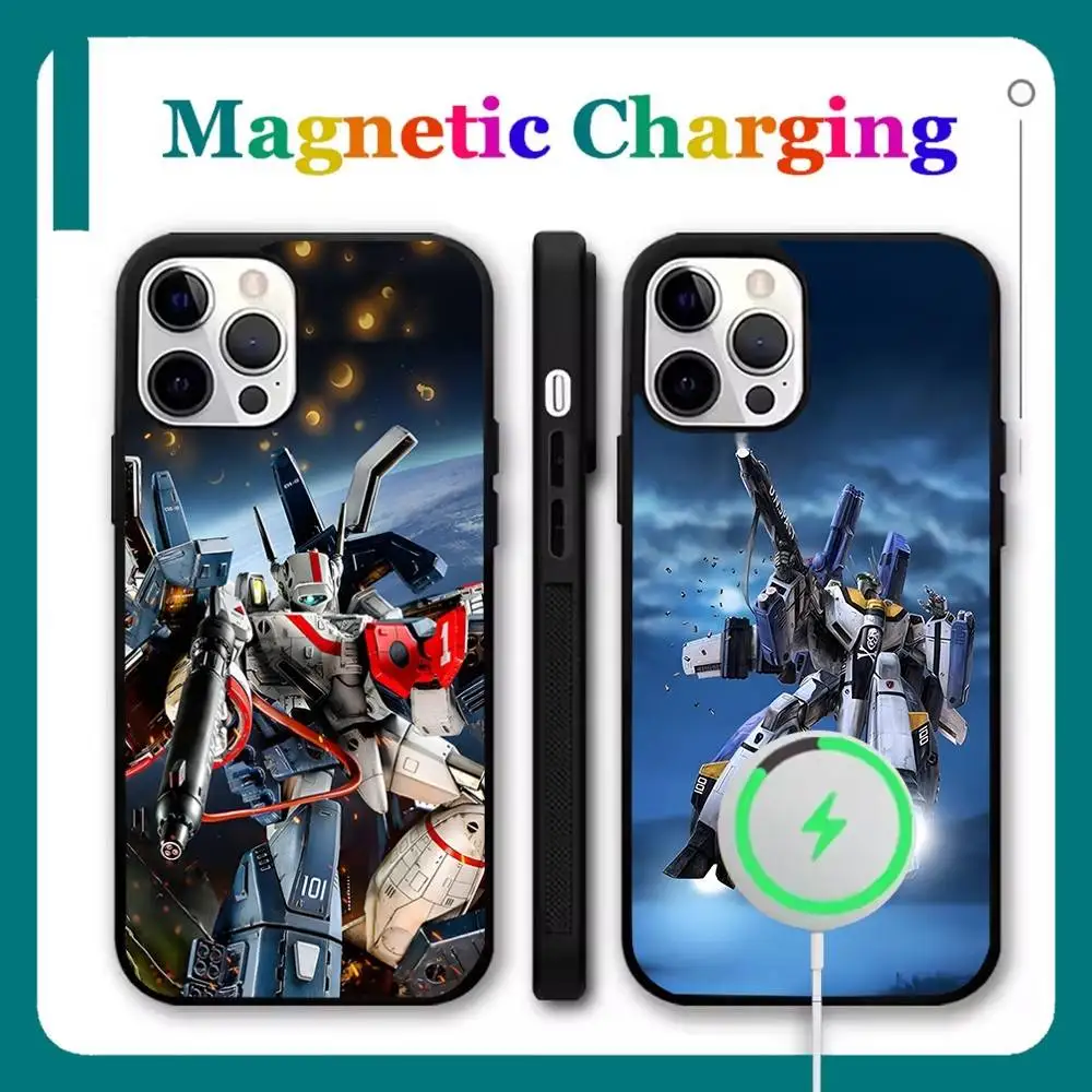

Space Robotech Macross Phone Case For iPhone 17,16,15,14,13,12,11,Pro,Max,Plus,Mini,Air,SE Magsafe Magnetic Wireless Charging