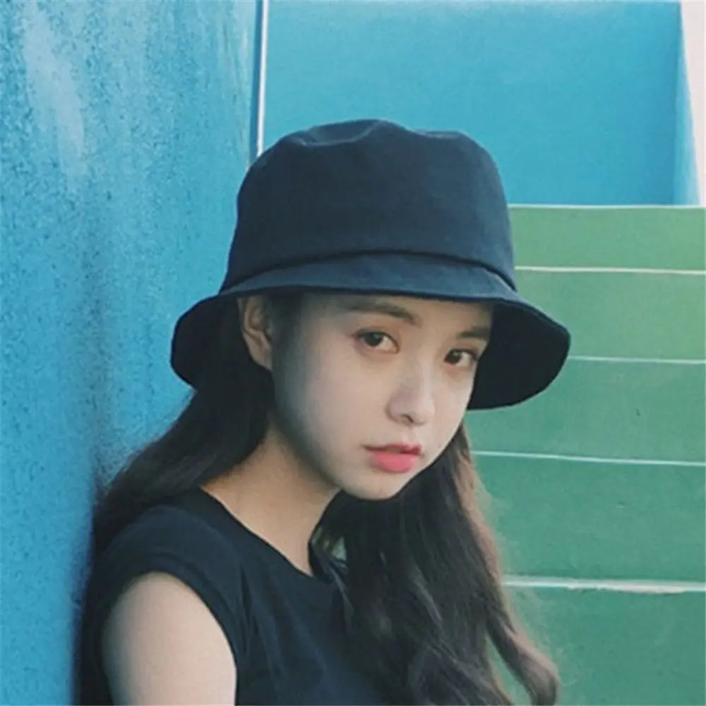 Picture 6: Men Women Portable Anti-UV Panama Hat Fisherman Cap Bucket Hat Sun Hat Beach Cap