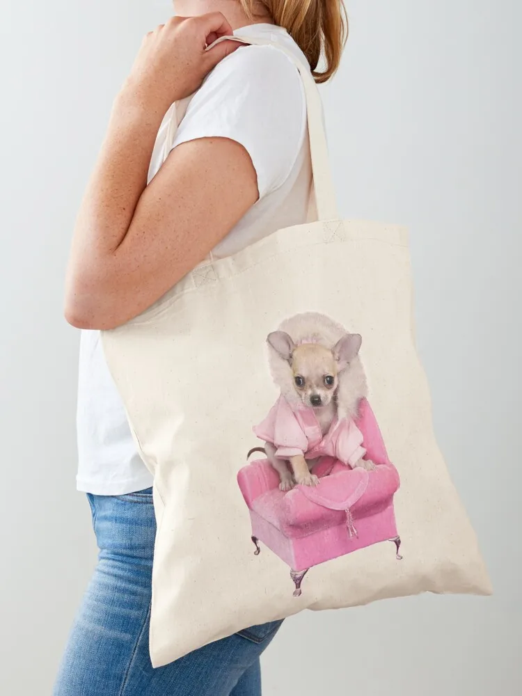 Chihuahua Tote Bag Lady bags personalized tote Customizable tote bag Canvas Bag