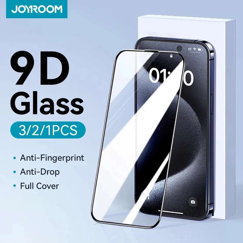 Joyroom 1/2/3 sztuk Szkło ochronne HD do iPhone'a 16 15 14 13 12 11 Pro Max Pełnoekranowa ochrona ze szkła hartowanego do iPhone'a