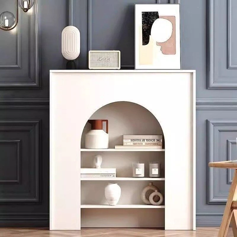French locker cream background decoration living room porch fireplace