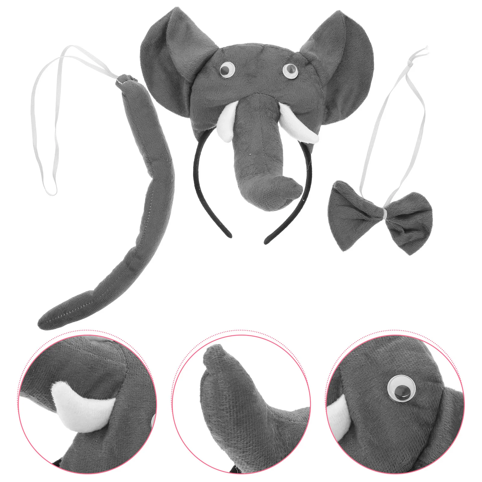 3Pcs Children Party Accessories Creative Animal Theme Costume Set for Kids Teens Photo Props Gift Idea Kids Costumes