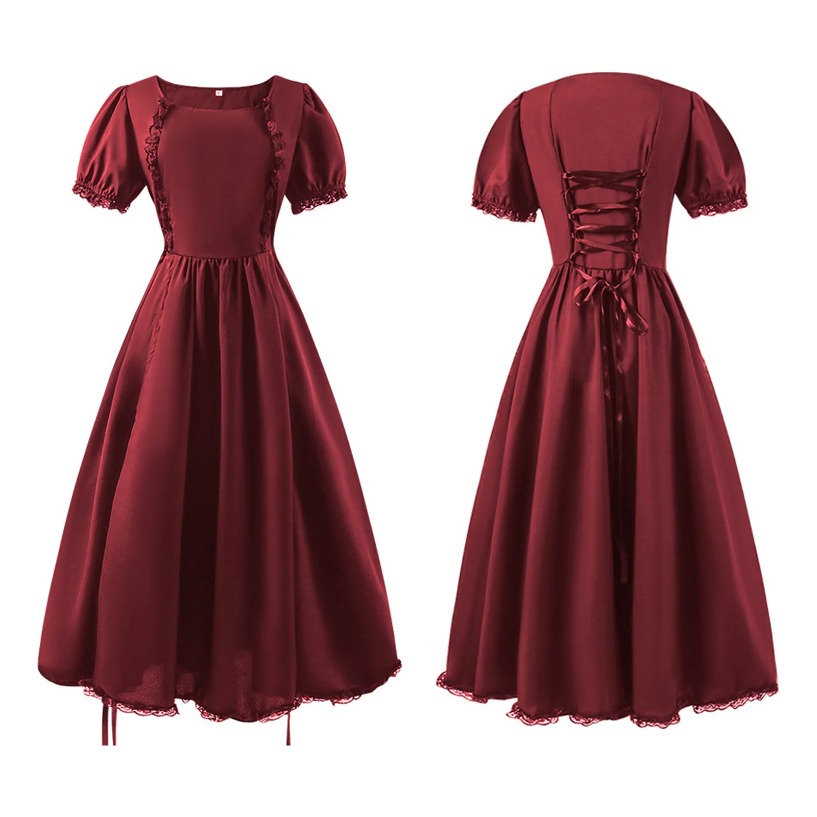 

Reversible Sequin Dress Kids Big Girls Regency Dresses Ruffled Medieval Classical Puff Sleeve Empire Girls Holiday Dress Size 8