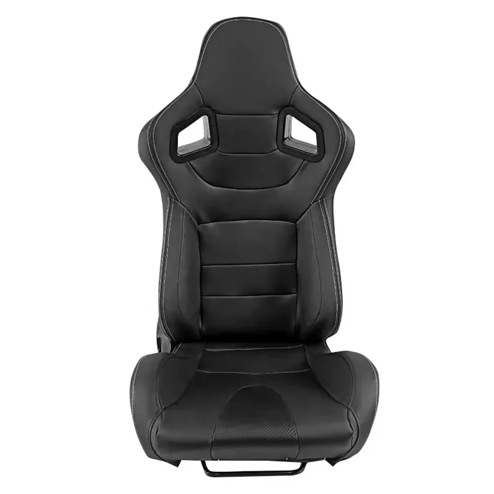 Manufacturers 2023 New Carbon Fiber Texture PVC Leather Splicing Sport Racing Chair Modified Car Seats