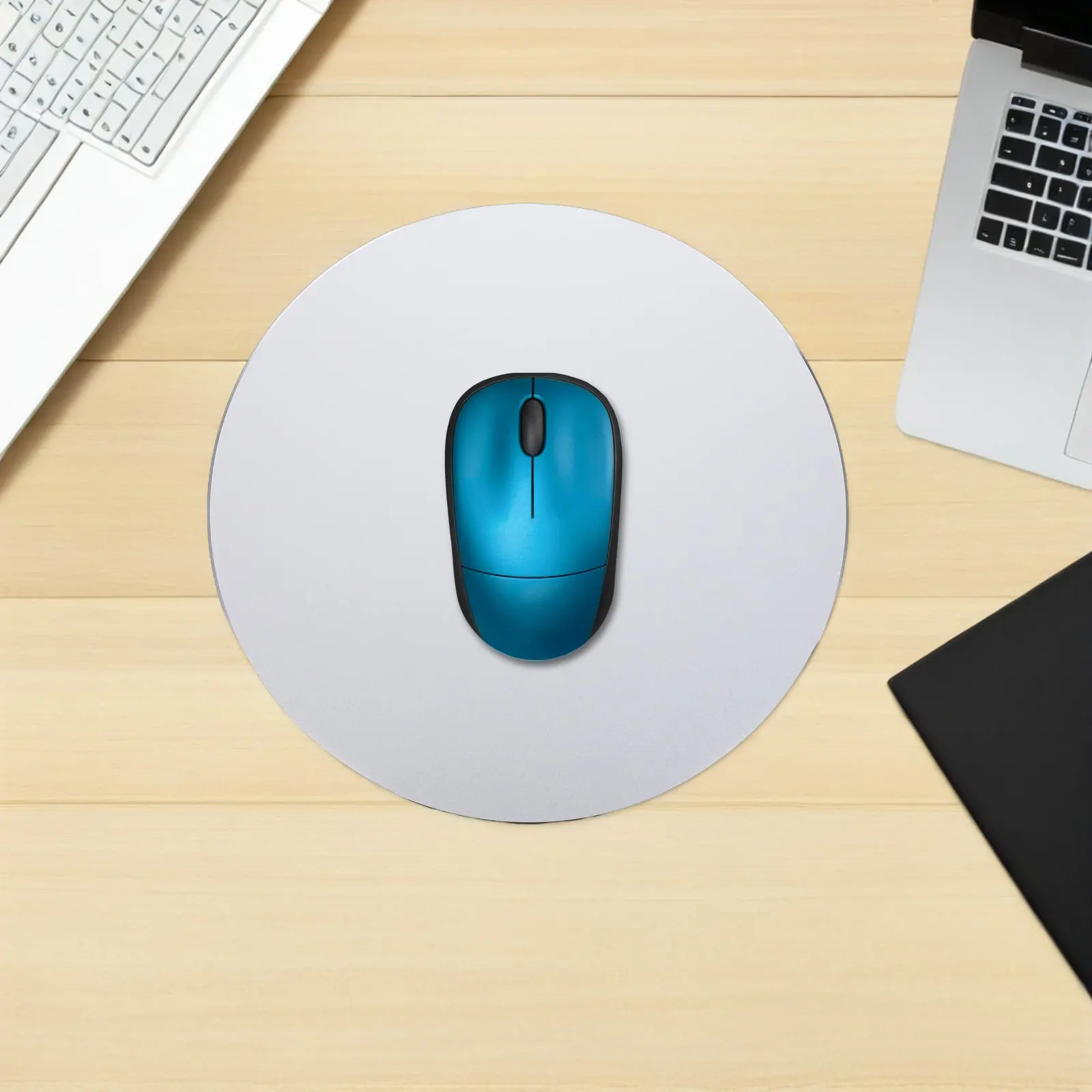 Aluminum Alloy Hard Mouse Pad Double-Sided Waterproof Metal Mouse Mat Fast Accurate Control Office Bed Desk Use Silver