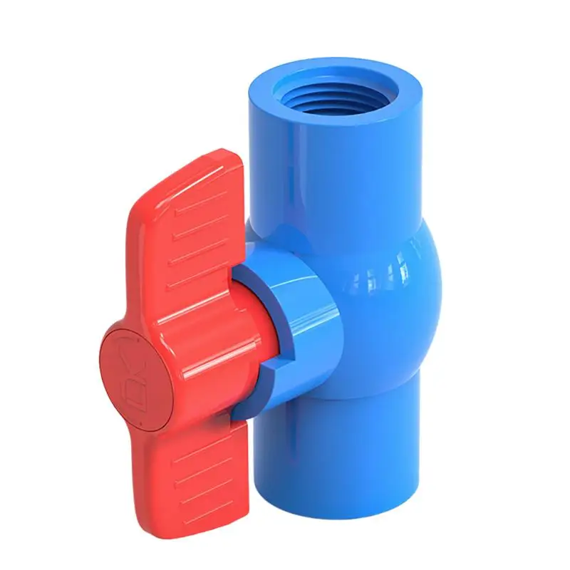 I.D. 20~32mm PVC-Kugelhahn, Muffenanschluss, Innengewinde, Rohr-Wasserverschluss, Aquarium-Fischbecken-Adapter, Bewässerungssystem-Armaturen – Detail 5