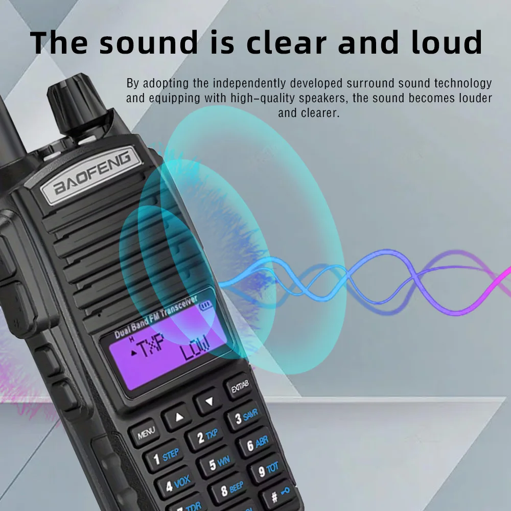 Baofeng UV82 Walkie-Talkie 5W/8W High-Power Dual PPT Launch Long-Distance Communication, Outdoor Rescue and Self-Driving