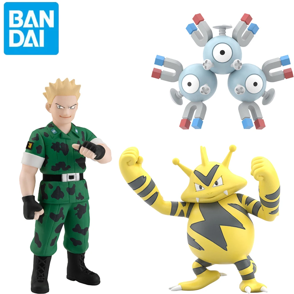 

Stocked Original Bandai Pokemon Scale World Lt. Surge Electabuzz Magneton Birthday Gifts Collectible 1/20 Figures Model Toys