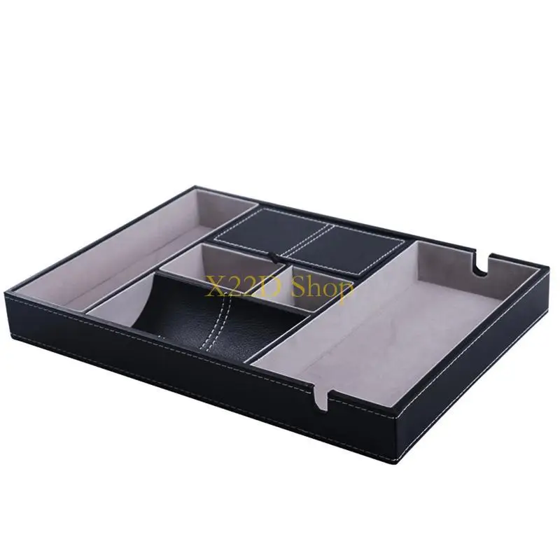 

X22D Valet Tray for Men Nightstand Table Charging Station Catch All Dresser Tray