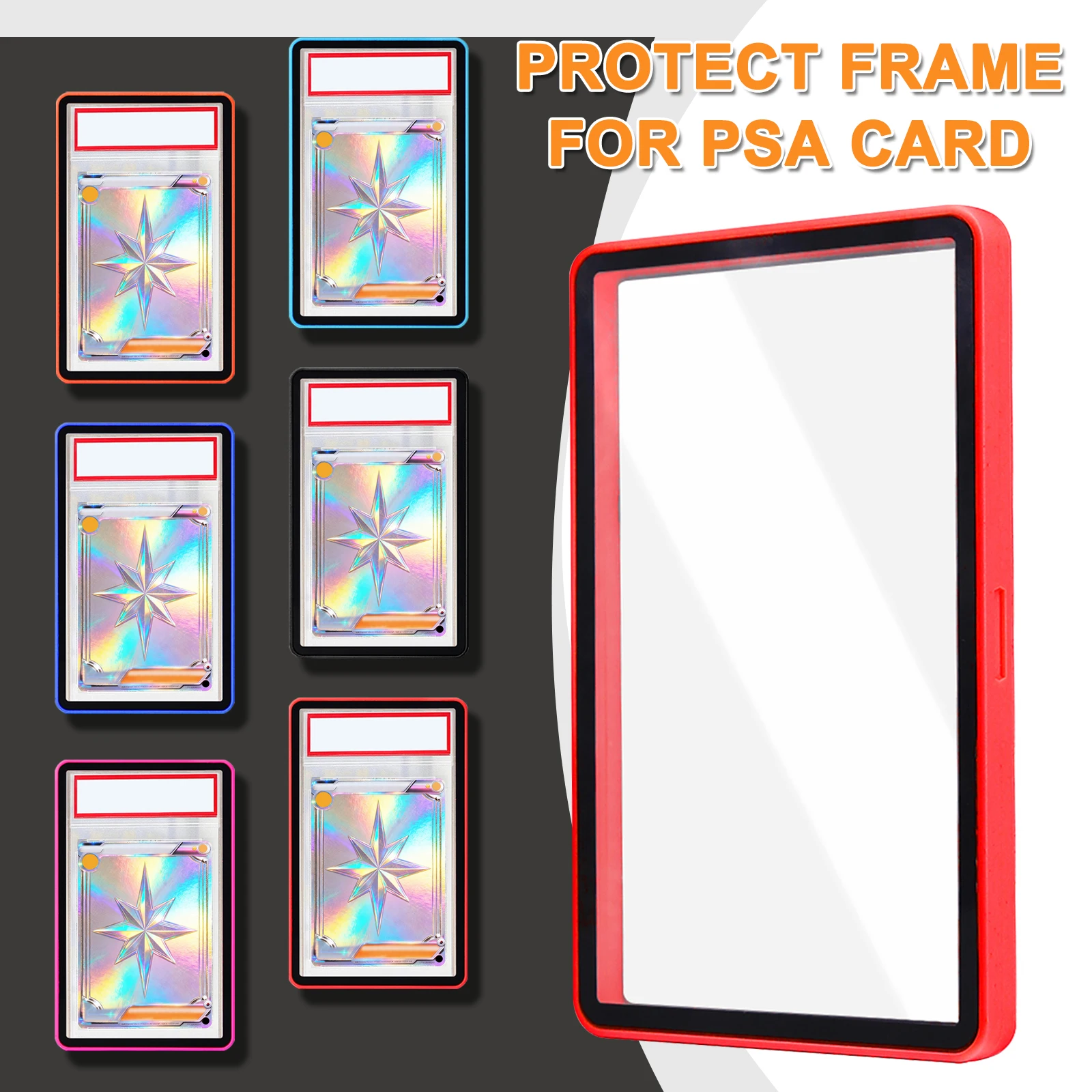 

3-12 pcs NEW Trading Card Slab Protector fitfor P-S-A Rating Card Brick Case 35PT Plastic Frame + Acrylic Panel