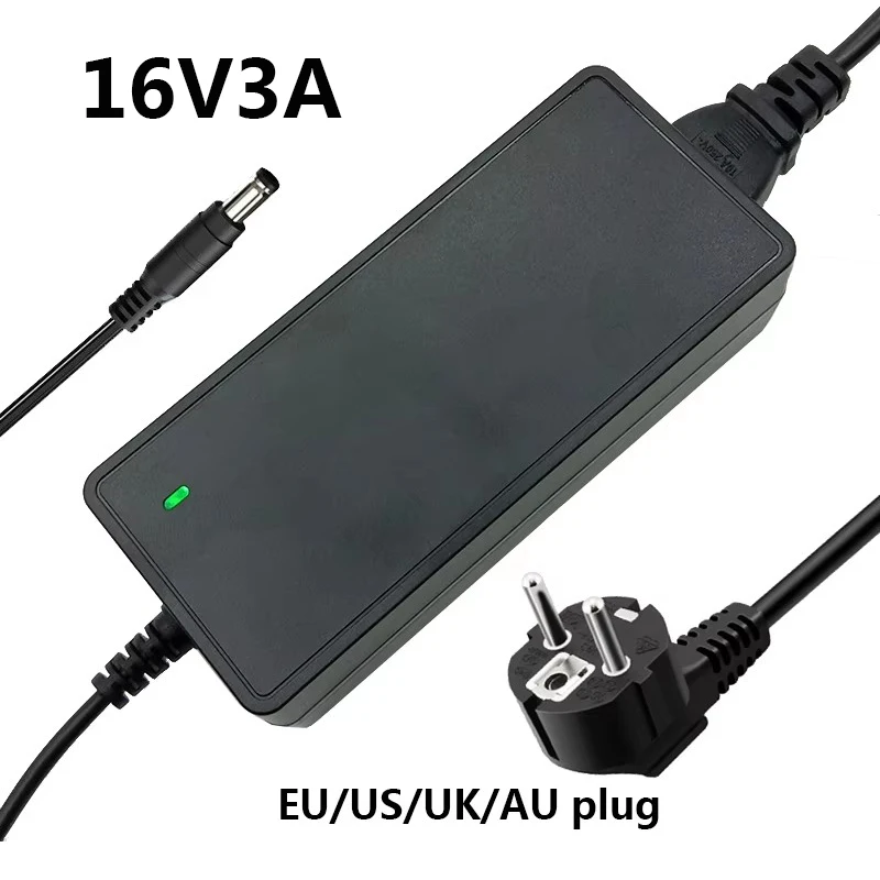 16 Volt AC DC 16v 3a Power Supply 16v Source 16v Transformer AC to DC Converter Adapter 16v UK Plug Power Source 16 Volts AU US
