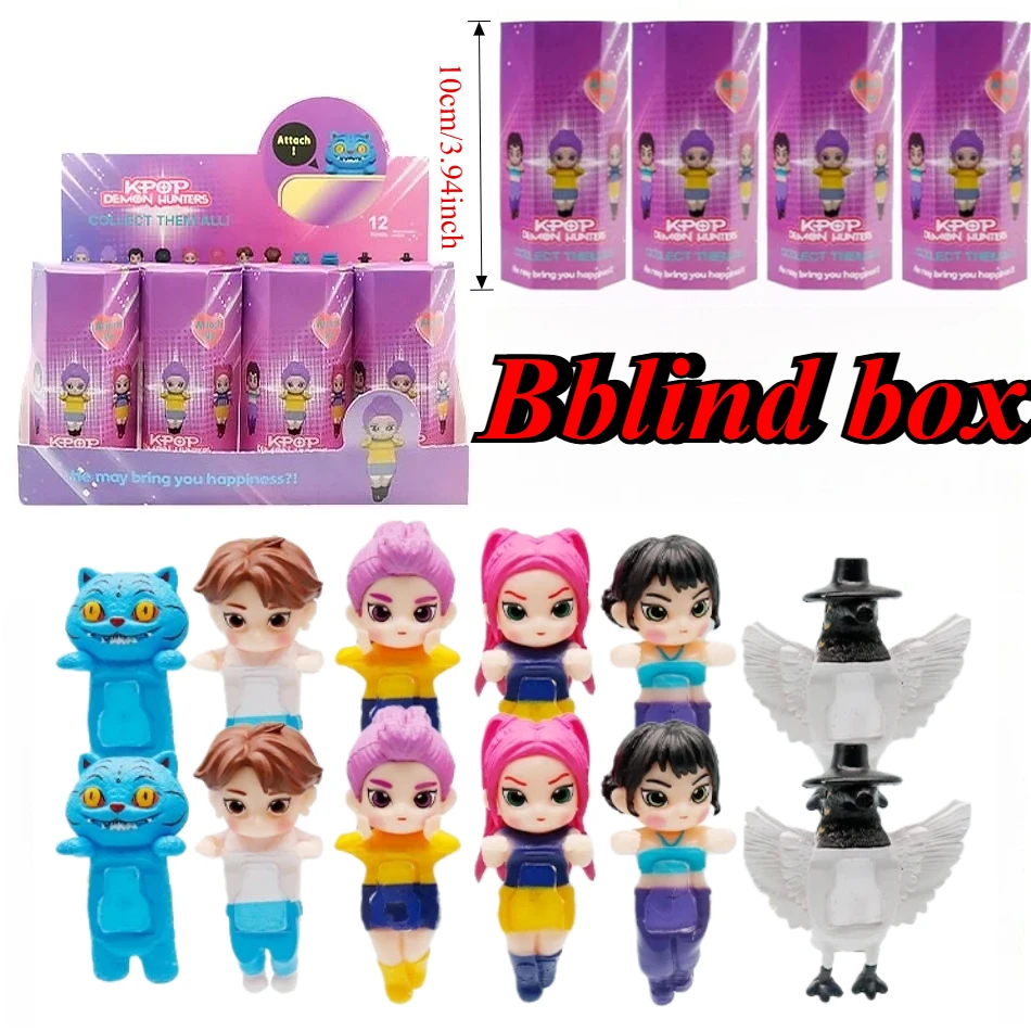 2026 حار بيع K-pop شيطان الصيادين صندوق أعمى سلسلة شخصيات كرتونية الحلي دمى المشجعين الأطفال هدية عيد ميلاد هدايا عيد الميلاد