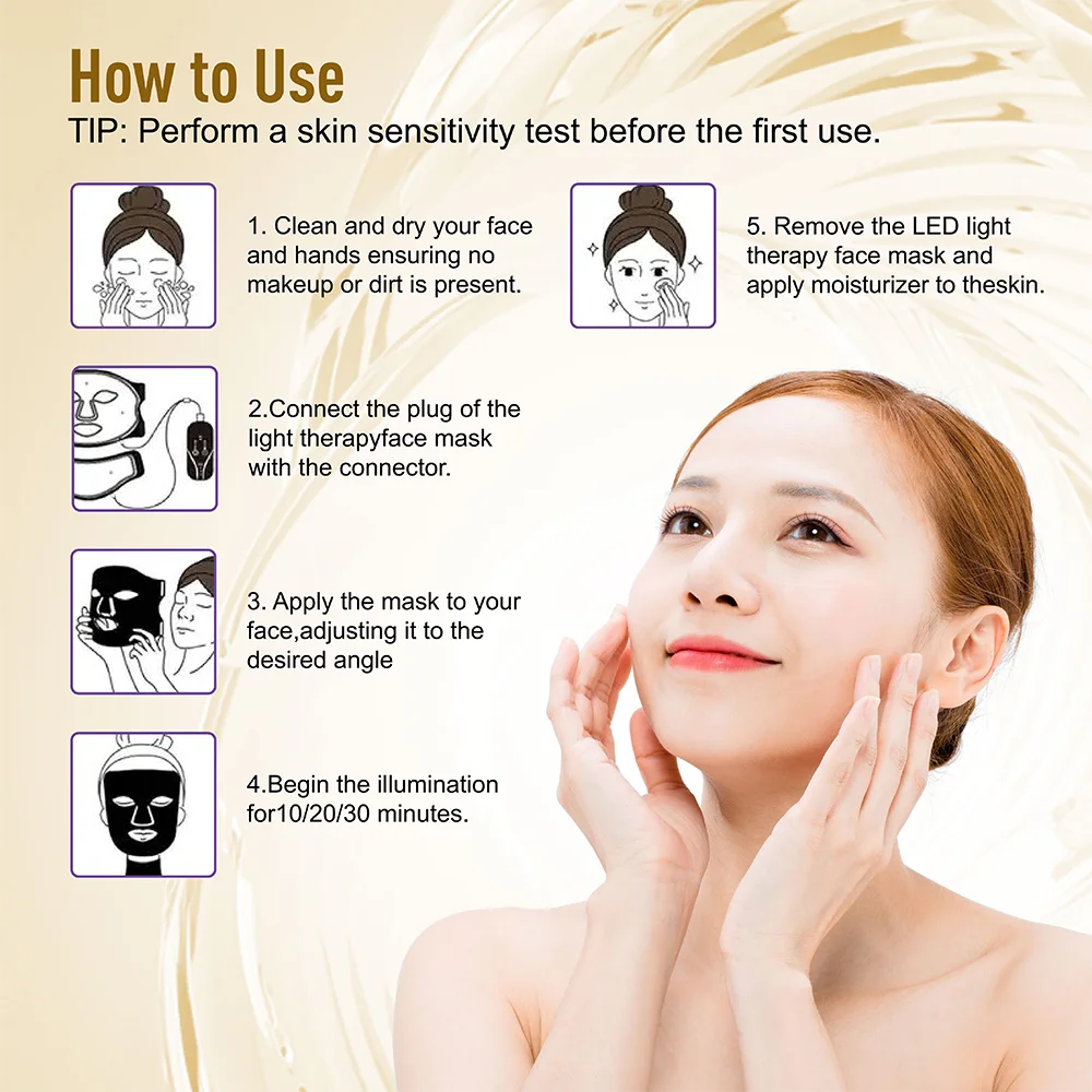 Standing LED face mask panel (listing 0369), view 4