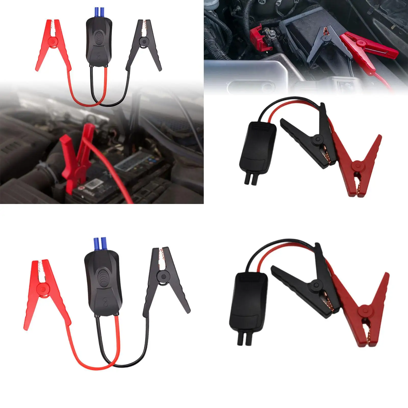 Starter Cable with Short Circuit Protection Car Emergency Jumper Wire Buster for Car Battery 12V Booster