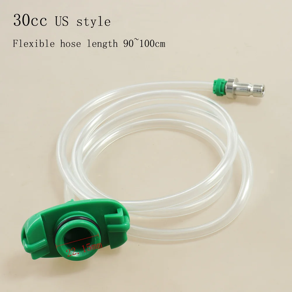 5cc 10cc 10ML 30cc/55CC Air Tube Dispenser Syringe Barrel Needle Tip Japan US Style Valve Connection Adapter