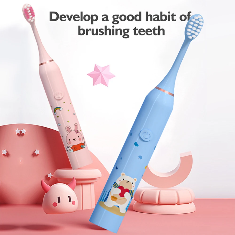 2023 Child Sonic Electric Toothbrush Electric Usb Cartoon Toothbrush for kids Replace Toothbrush kids toothbrush Electric