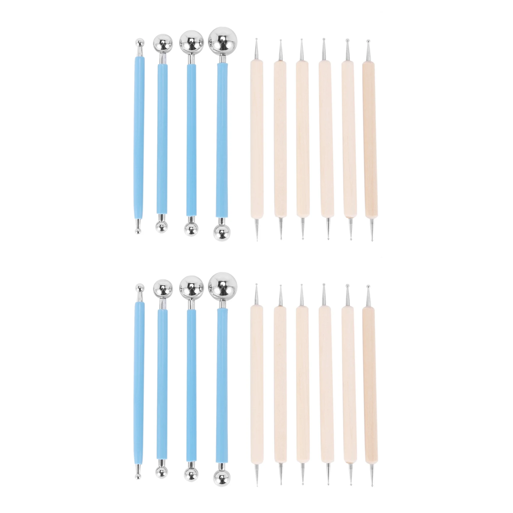 B84B-20 Piece Dotting Tools Ball Styluses For Mandala Rock Painting, Pottery Clay Craft, Embossing Art