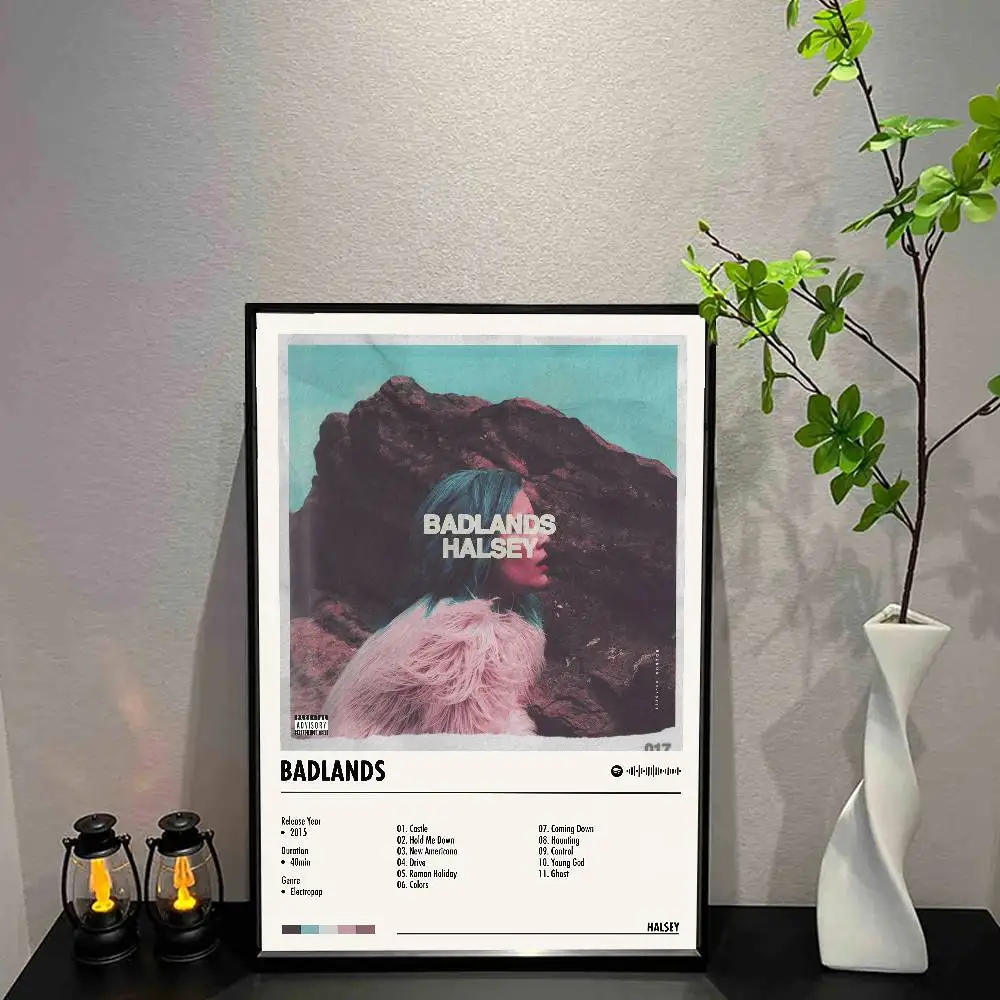 Плакат H-Halsey, музыкальный альбом, печать на холсте, настенное искусство, декор для комнаты, настенный художественный принт, домашний декор 50X70, комната