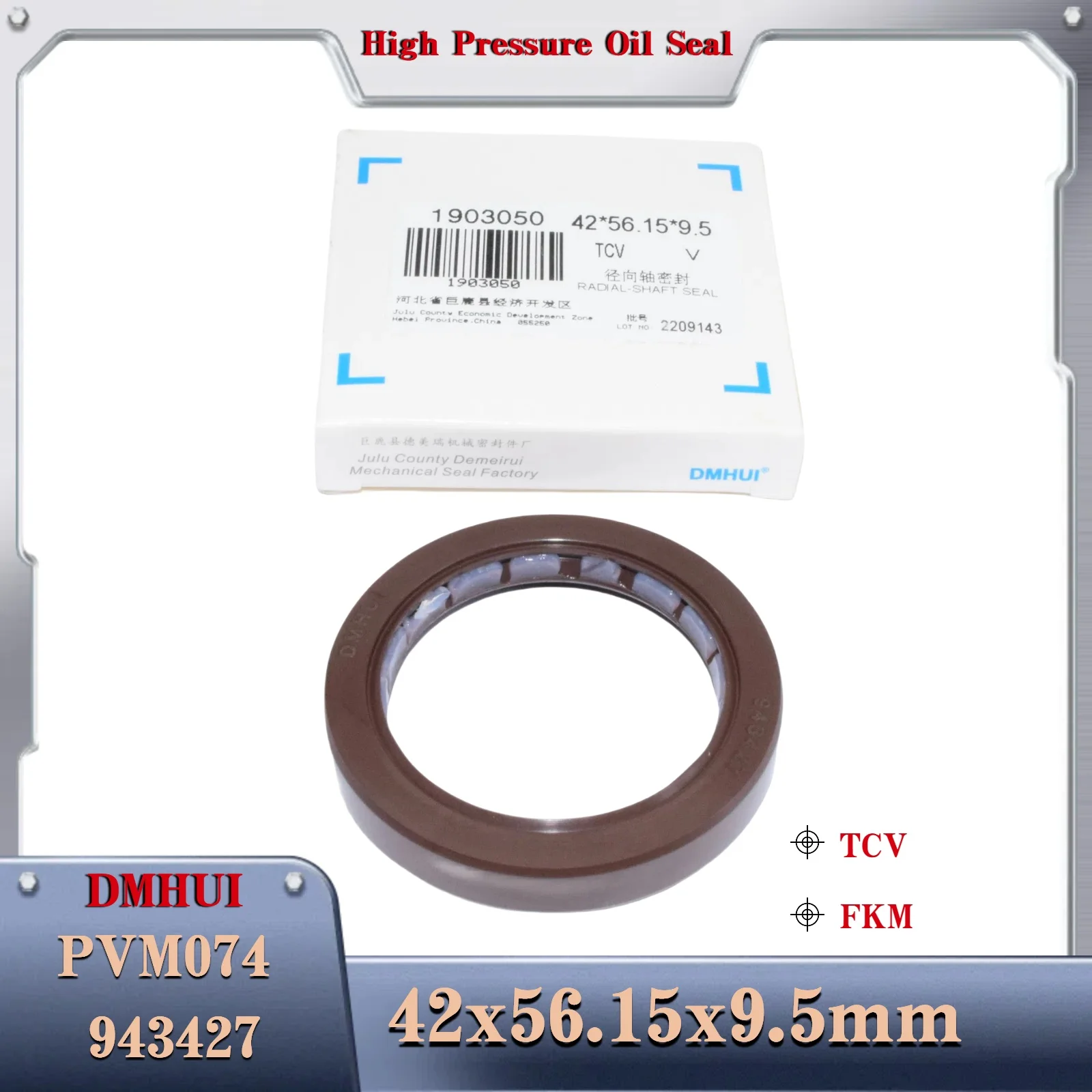 943427 42x56.15x9.5 Fit for Eaton PVM074 PVM098 Hydraulic Pump or Motor Repair Kit Parts High-Pressure Skeleton  Oil Seal