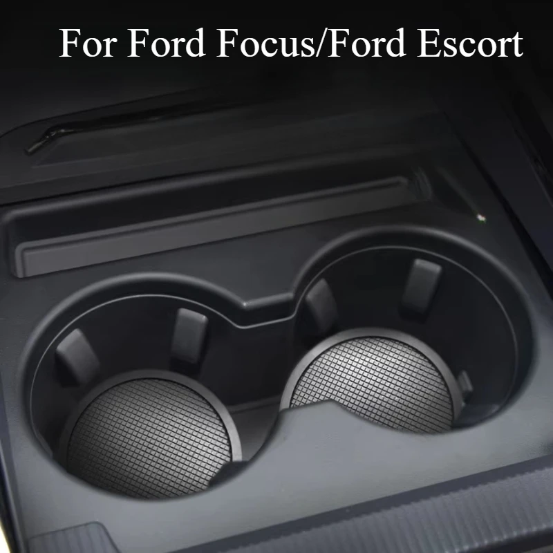 Almohadilla Antideslizante de Silicona Original para Portavasos de Coche Ford Focus/Ford Escort, Ranura de Almacenamiento Especial, Accesorios Interiores