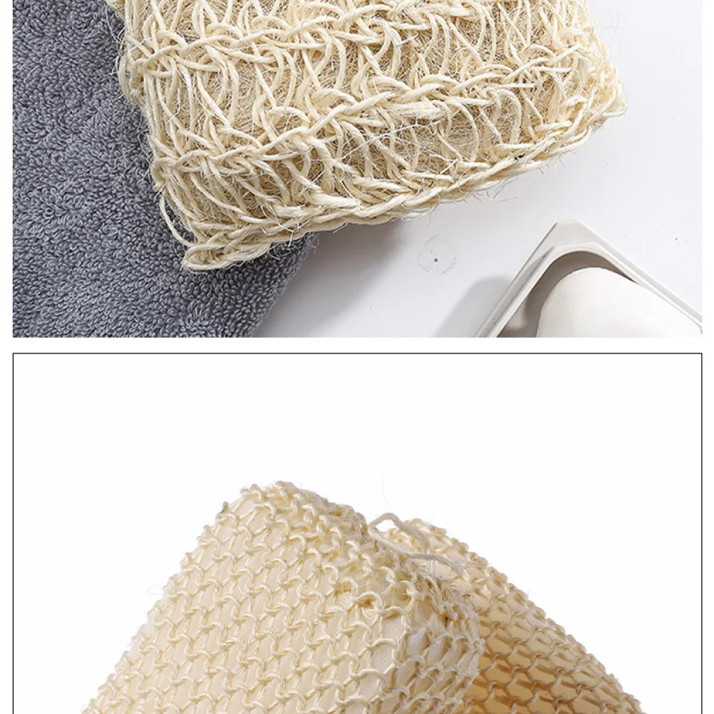 Natural Sisal Bath Sponge Body Exfoliator Shower Scrubber Cleaning Ball Skin Care Accessory For Gentle Dirt Removal Adult Bathin