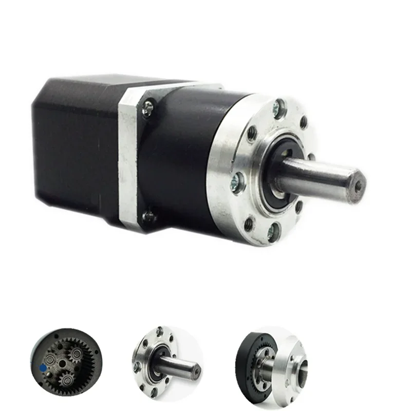 42MM Planetary Reducer Brushless DC Gear Motor 24V 45W High-strength Steel 8MM/10MM/Keyway Shaft 61mm Quality Motor