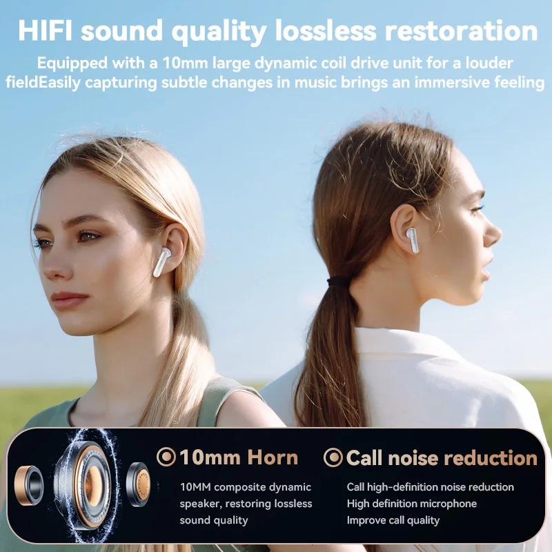 Original MEIZU Mblue AR10 TWS Wireless Earbuds Noise Reduction HIFI HD Sports Bluetooth 5.3 Low Latency Wireless Headphones