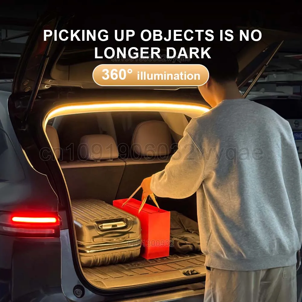 Car Rear Trunk Light For Leapmotor B10 2025-2026 Car Interior LED Atmosphere Light Bar White Warm White Plug & play Auto parts