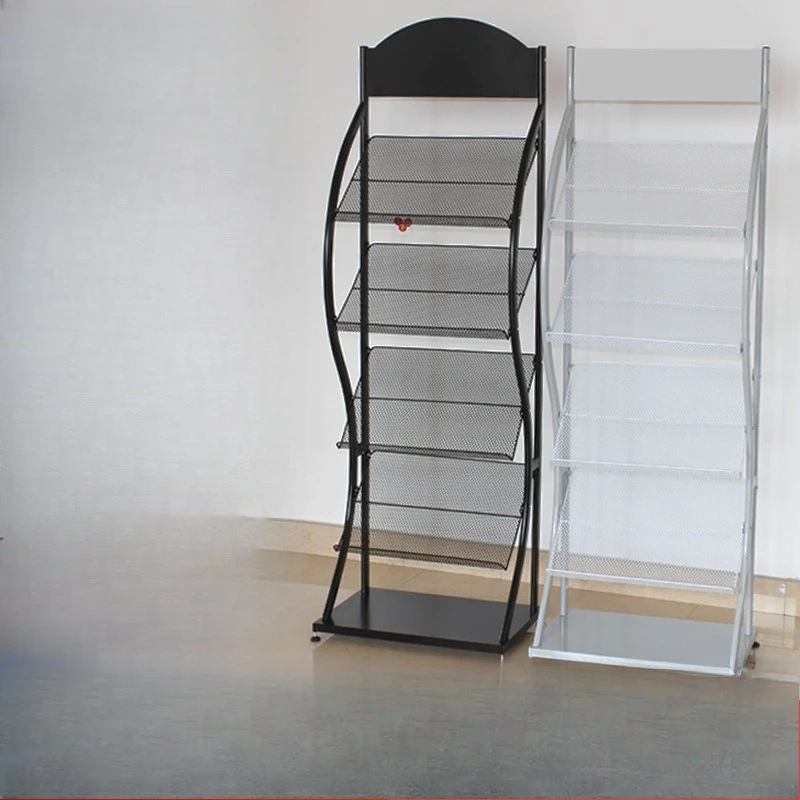 Brochure & Catalog Display Stand, Magazine and Literature Rack, Freestanding Holder for Pamphlets Reading Materials