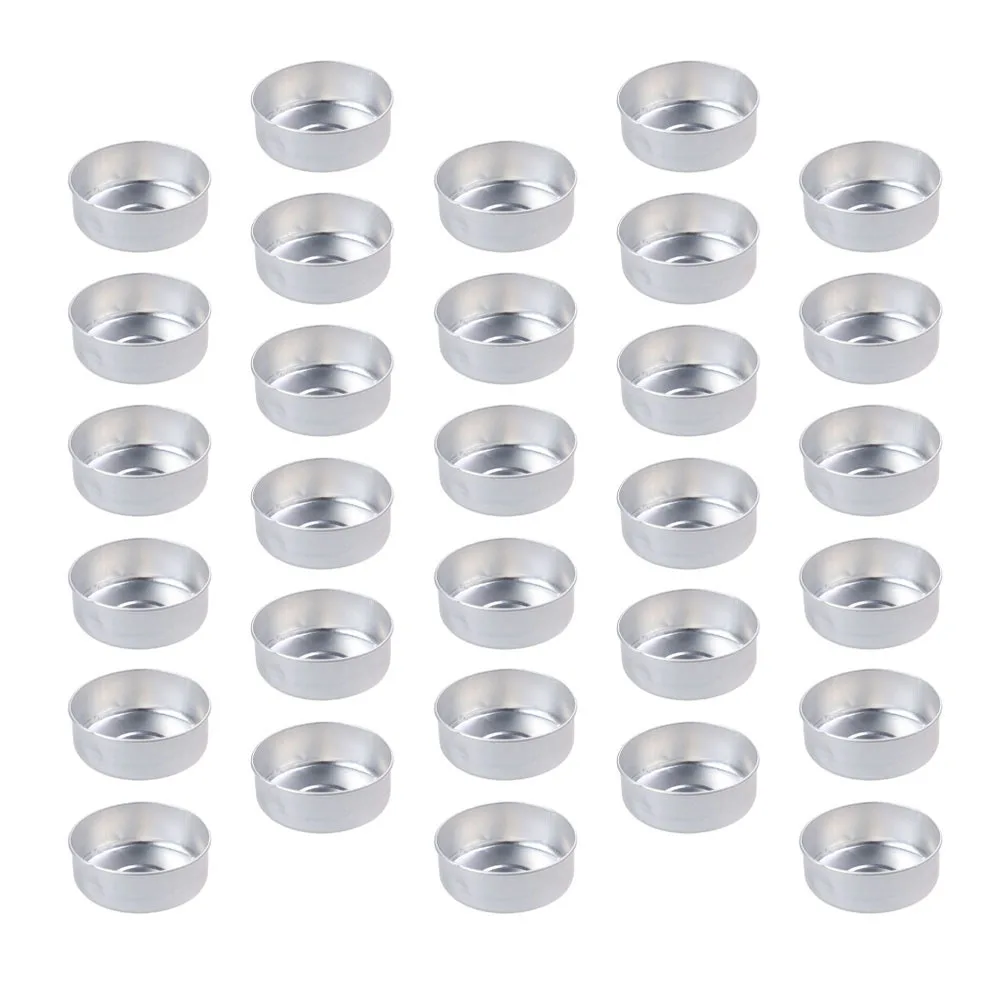 

300Pcs Tea Light Tins Aluminum DIY Mold Reusable Heatproof Containers for Crafting Tea Lamp Accessories