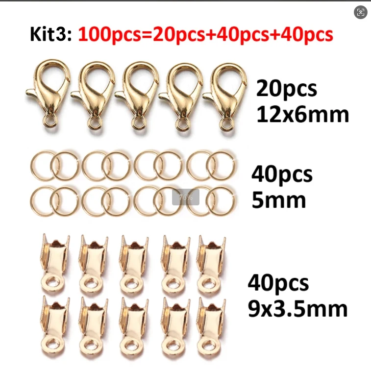 100pcs Jewelry Making Kit Components for DIY