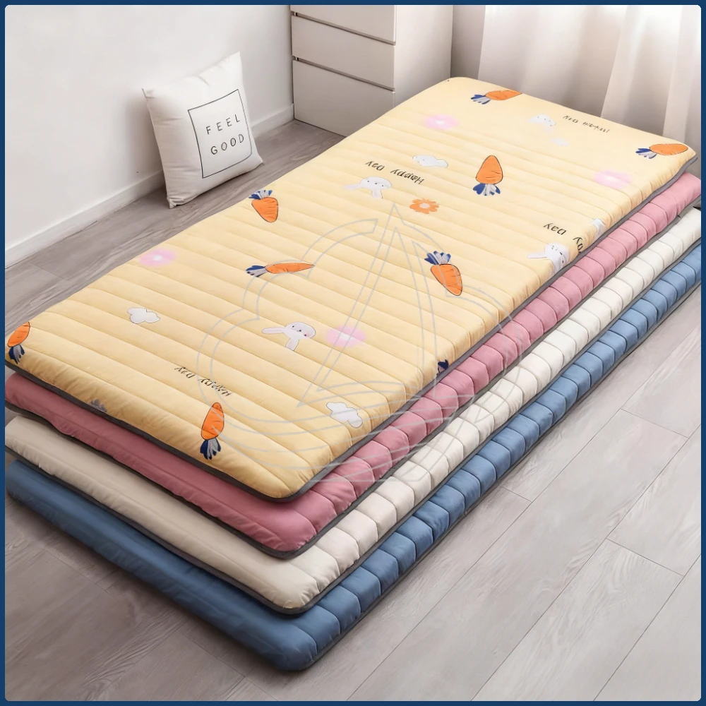 Folding Memory Foam Mattress Topper, Single Portable Floor Bed for Dorm & Rental, Foldable Roll-Up Bed, Bedroom Furniture