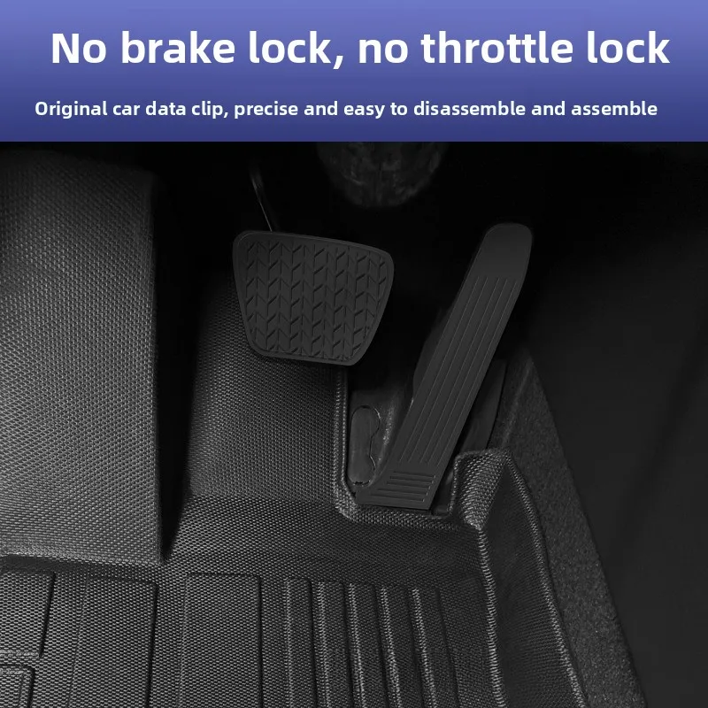 Floor Mats All Weather Floor Mats Accessories First and Second Row Car Mats Interior Black