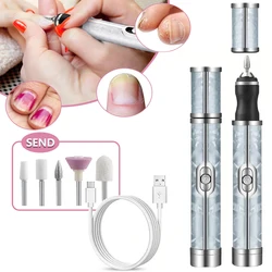 Luaa Kit trapano per unghie lima per unghie elettrica professionale Set Manicure e Pedicure senza fili strumenti per la cura delle unghie del piede della mano