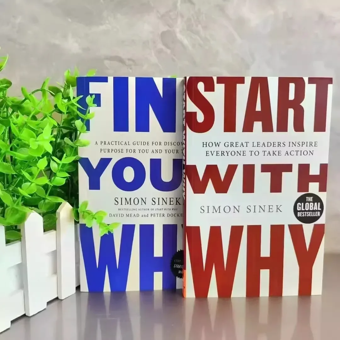 Find Your Why & Start with Why By Simon Sinek Motivational Management & Leadership Business English Novel Books