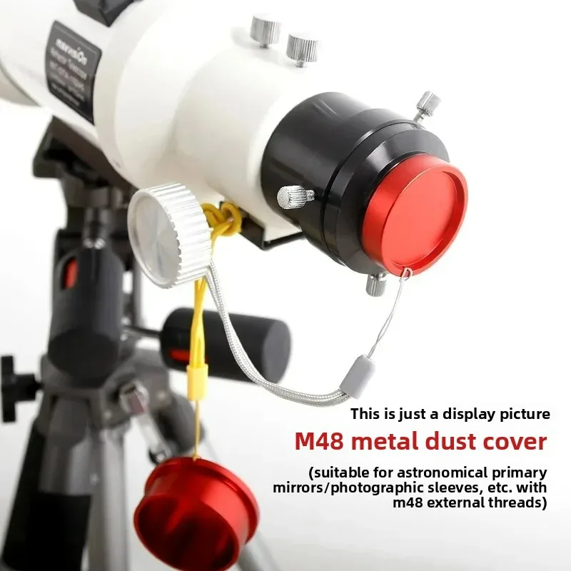 Angeleyes 2-Inch Metal Dust Cap Thread Adapter M42X0.75 to M48X0.75 for Astronomical Telescopes Metal Telescope Accessories