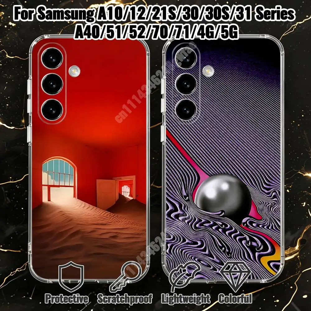 Slow Rush T-Tame I-Impala Currents Phone Case for Samsung Galaxy A71 70 52 51 31 30 A30S 21S A12 A10 Transparent Cover