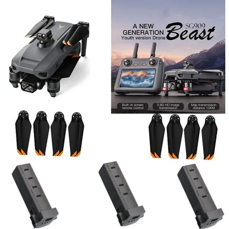 

SG909 MAX Запасные части для радиоуправляемого дрона SG909MAX Бесщеточный дрон 11,4 В 5000 мАч Батарея/пропеллер SG909 MAX Батарея для дрона SG909MAX Батарея