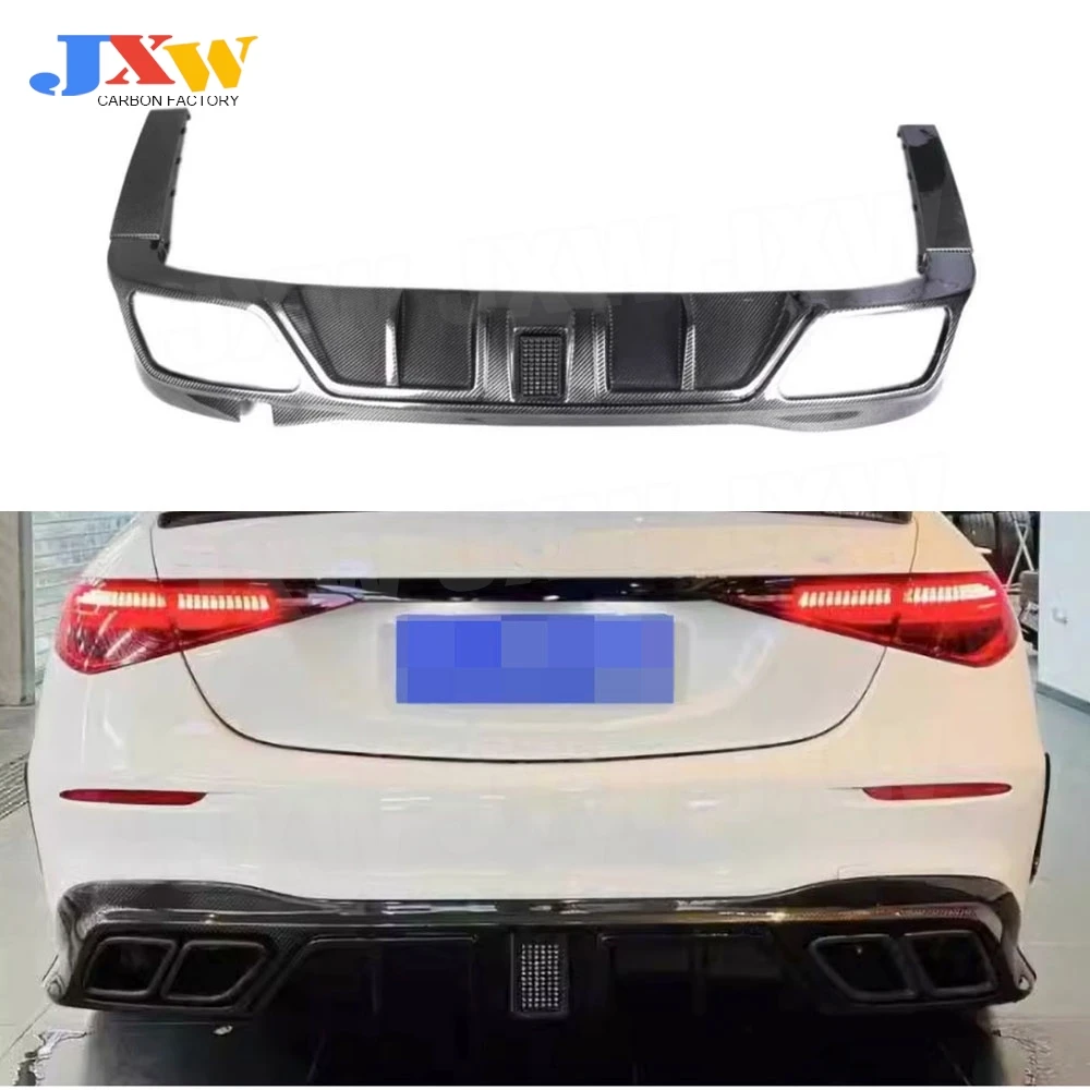 

Carbon Fiber Rear Lip Diffuser Splitters for Benz S Class W223 S450 S500 Sport 2021-2023 Rear Bumper Lip Extension Body Kits FRP