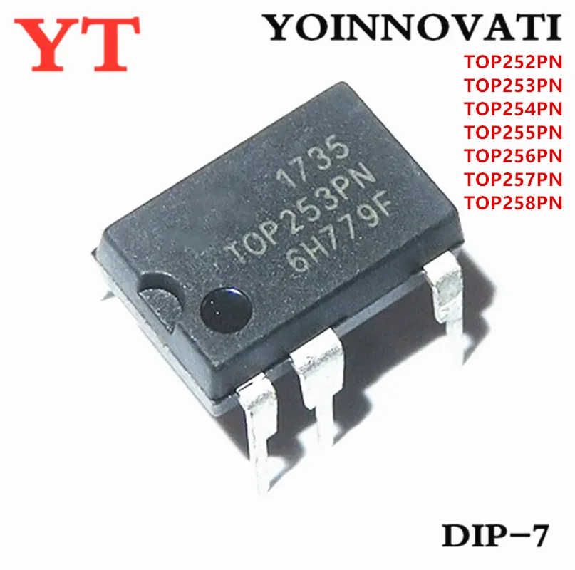 5PCS 50PCS TOP252PN TOP253PN TOP254PN TOP255PN TOP256PN TOP257PN TOP258PN DIP-7