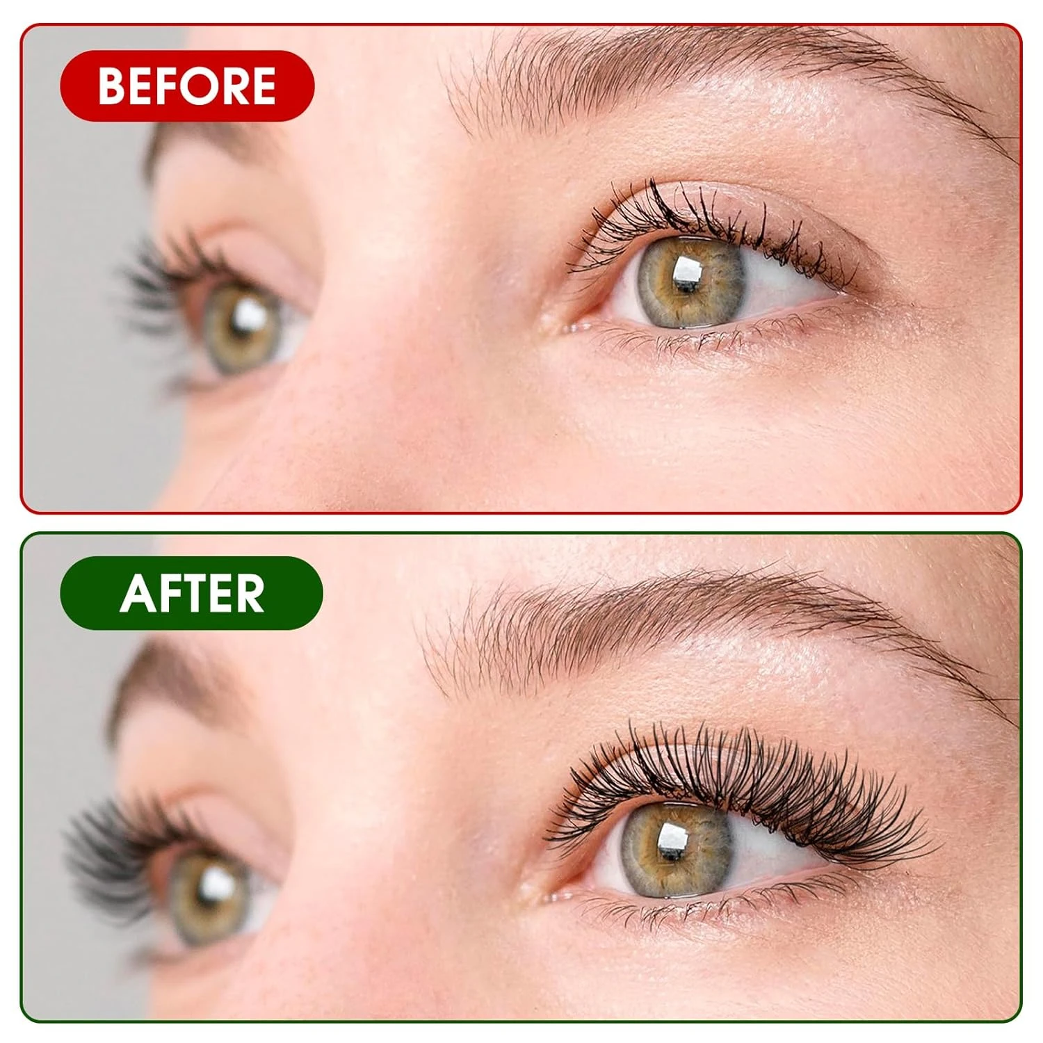 Pinceles en forma de abanico en ángulo versátiles y elegantes que proporcionan un aspecto perfecto de pestañas y cejas: ideales para trucos profesionales y