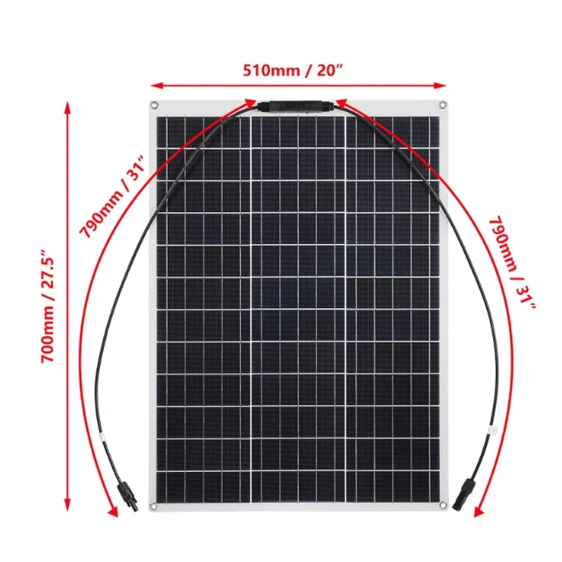 Efficiency 300W Solar Panel 12V Polycrystalline Power Bank Portable Rechargeable Solar Cell Generator for Outdoor Lighting Camp