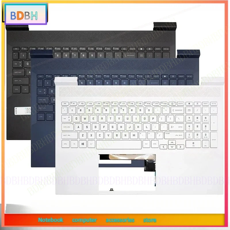 Original New US Japan Spain Keyboard For HP Victus 16-D 16-E TPN-Q264 TPN-Q263 Laptop Palmrest Top Case Backlight Keyboard Cover