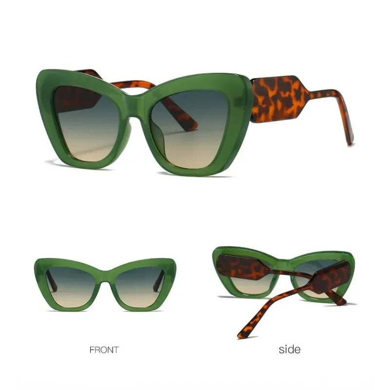 

Очки солнцезащитные женские «кошачий глаз», Модные Винтажные брендовые дизайнерские Роскошные солнечные очки с защитой UV400, большие очки