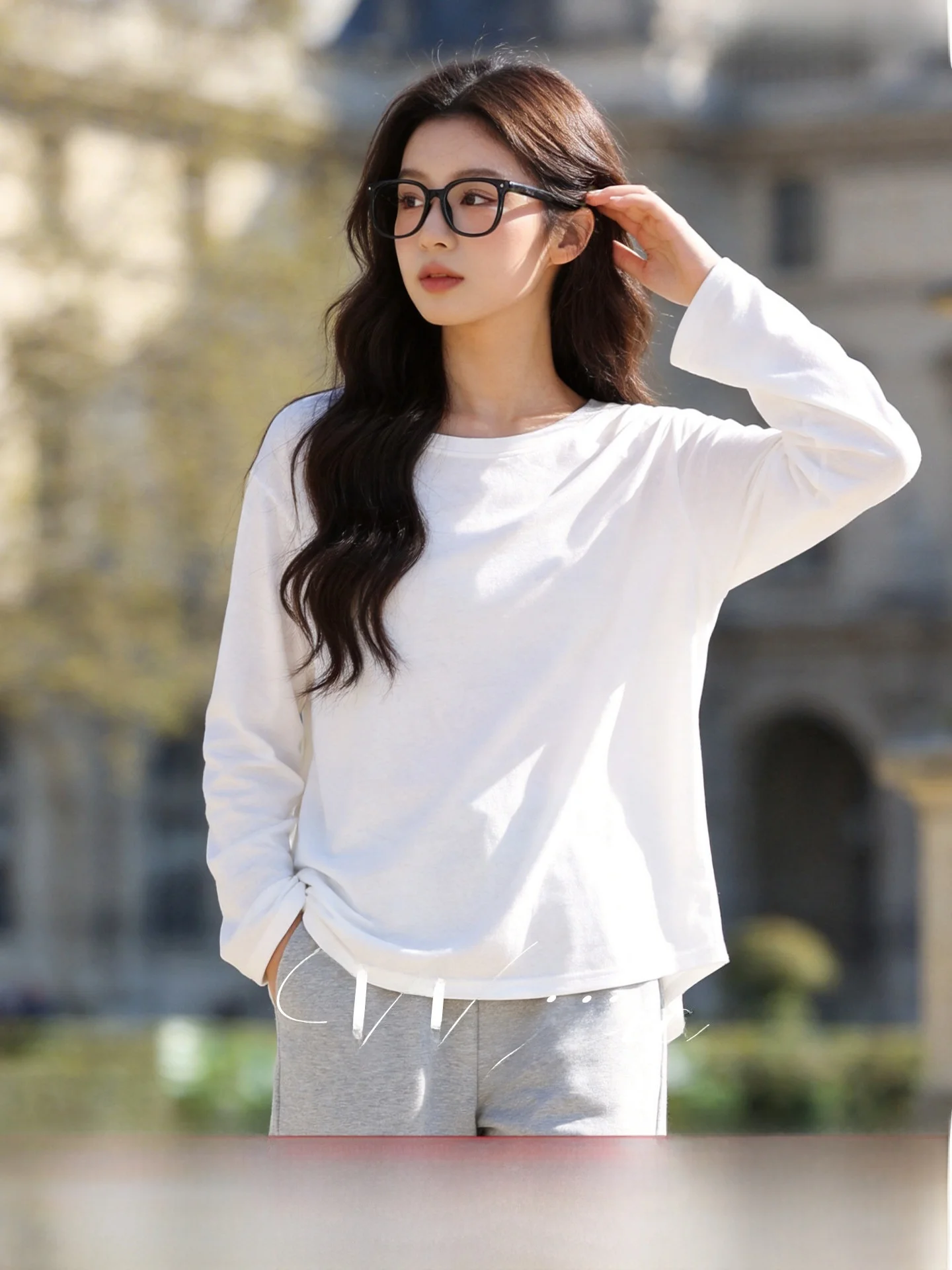 

Chic Color Loose round Neck Top Elegant Meat Concealing Casual Style Women's plus Size Inner Wear for Summer 2026
