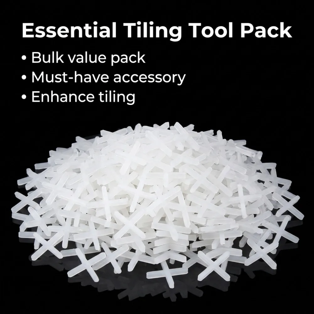 100pcs Tile Spacer 3mm/5mm Plastic Cross Ceramic Tile Leveling System Clips Spacer Ceramic Floor Construction Tools