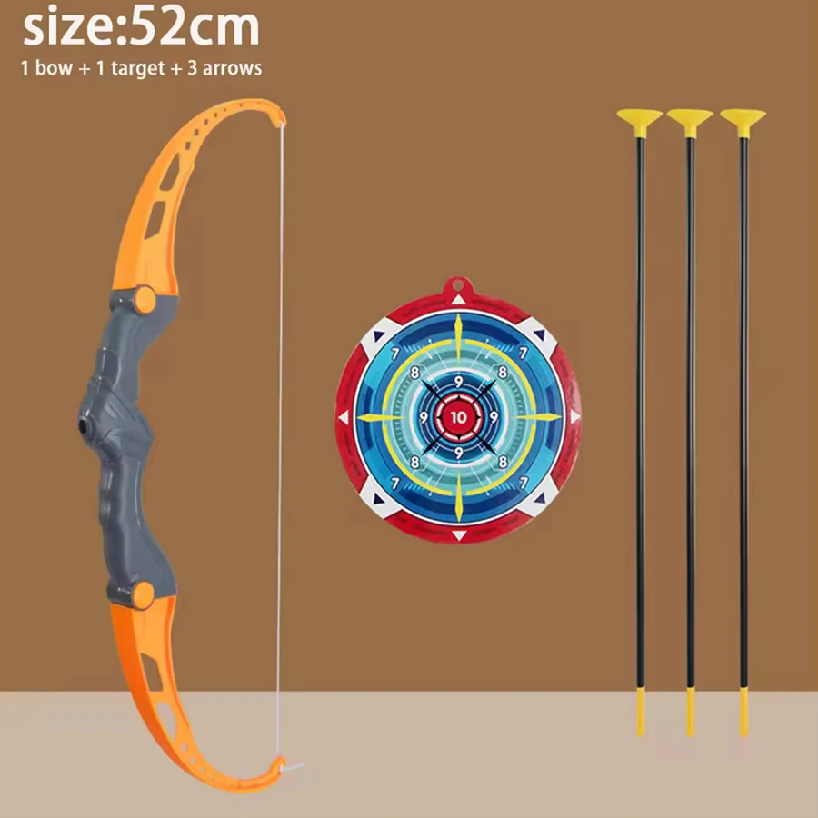 1pc52cm Pfeil und Bogen Kinder Spielzeug Outdoor Schießen Praxis Spielzeug mit Ziel Multiplayer Wettbewerb Sport Geburtstag Geschenk für Kind – Detail 7