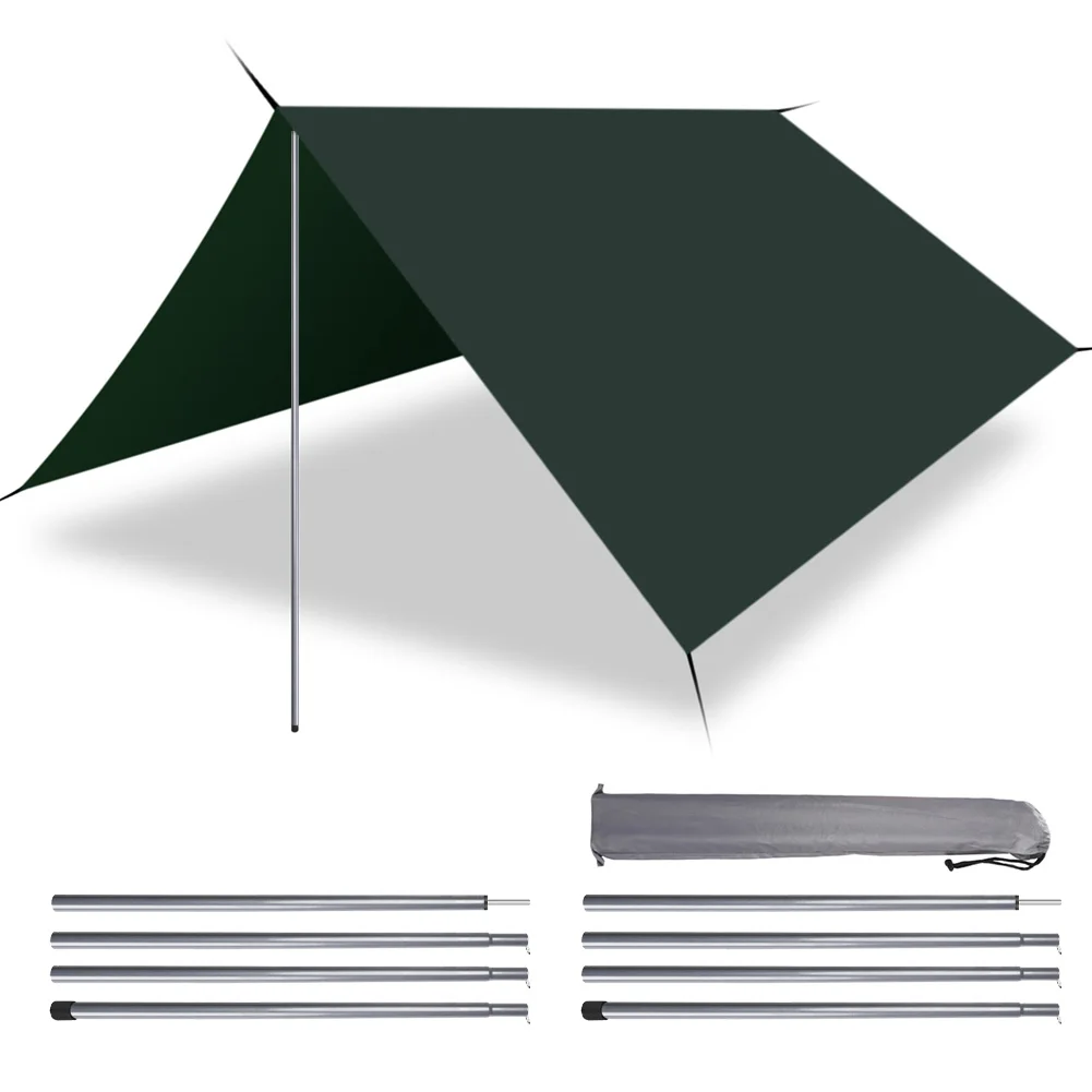 Aluminium Alloy Tent Poles 200CM Tarp Rods for Camping Canopy Awning Shelter Backpacking Hiking Shade Sail Accessories