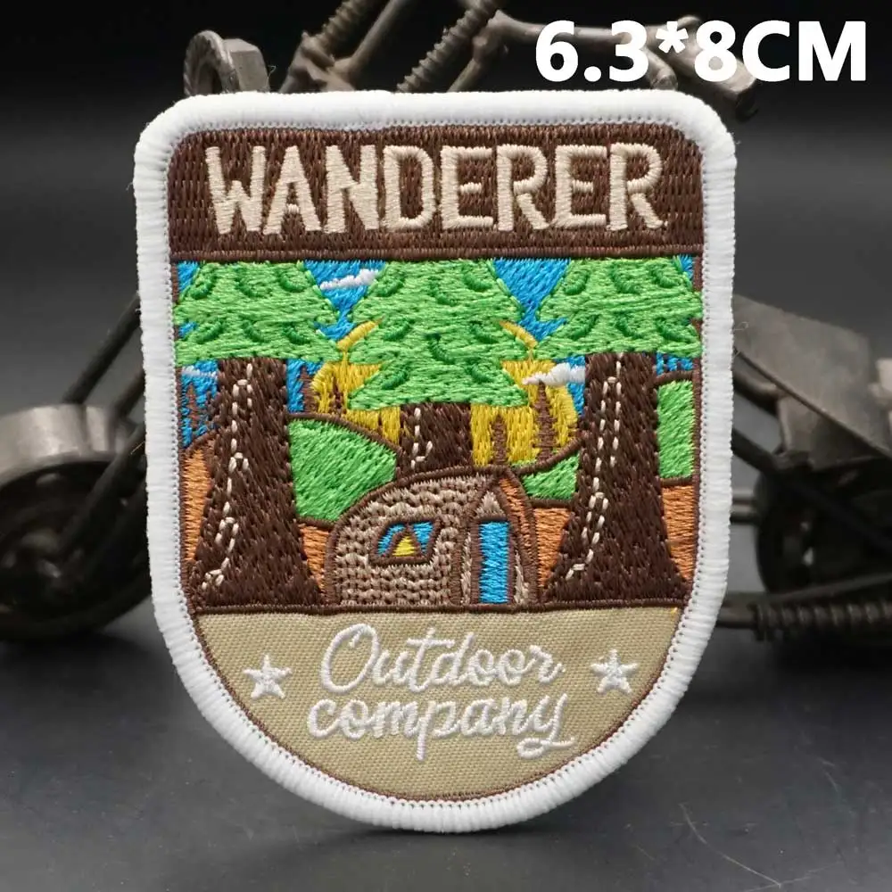 AA45-2 wanderer Outdoor Camping  EMBROIDERY PATCH