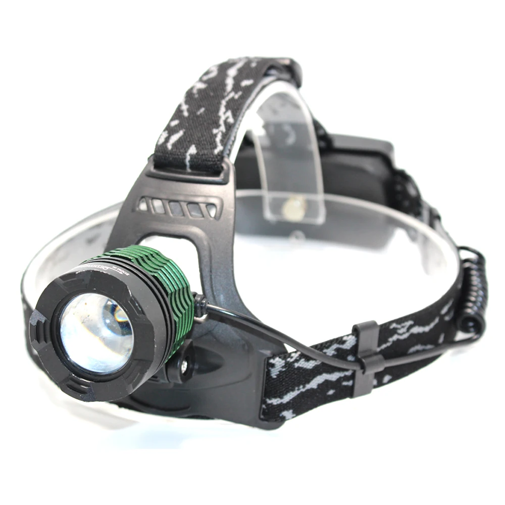 5000 Lumens T6 LED Zoomable Headlight Head Lamp Hunting Light Flashlight 3-modes Hiking Fishing18650 Headlight For Camping